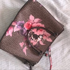 Guess floral handbag